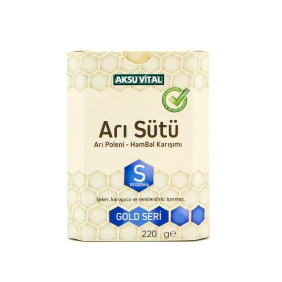 Aksuvital - Arı Sütü Bal Polen (S) 18.000 Mg - Yetişkin