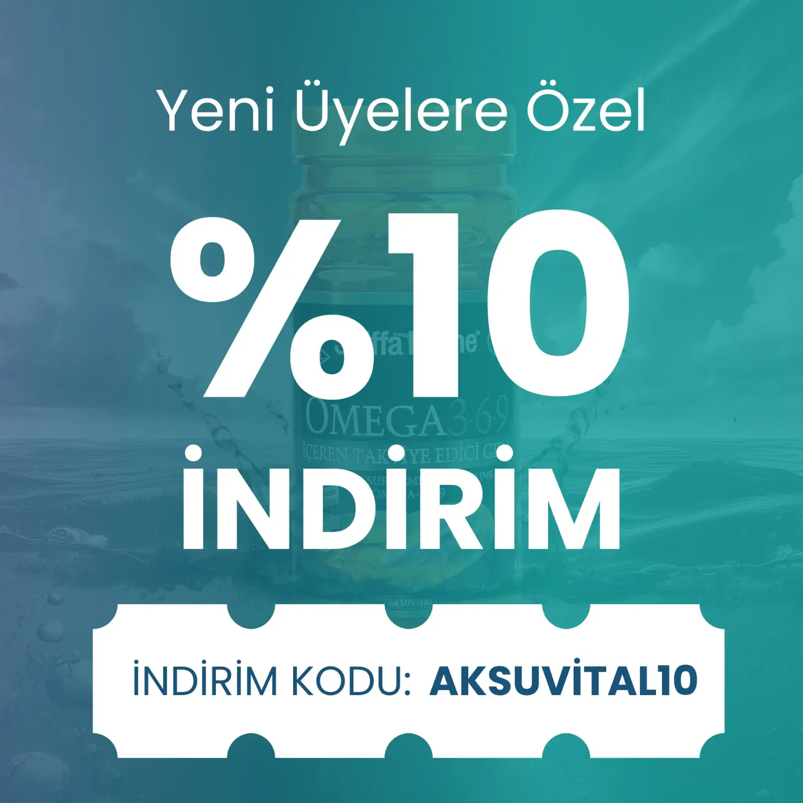 Yeni üyelere özel yüzde 10 indirim