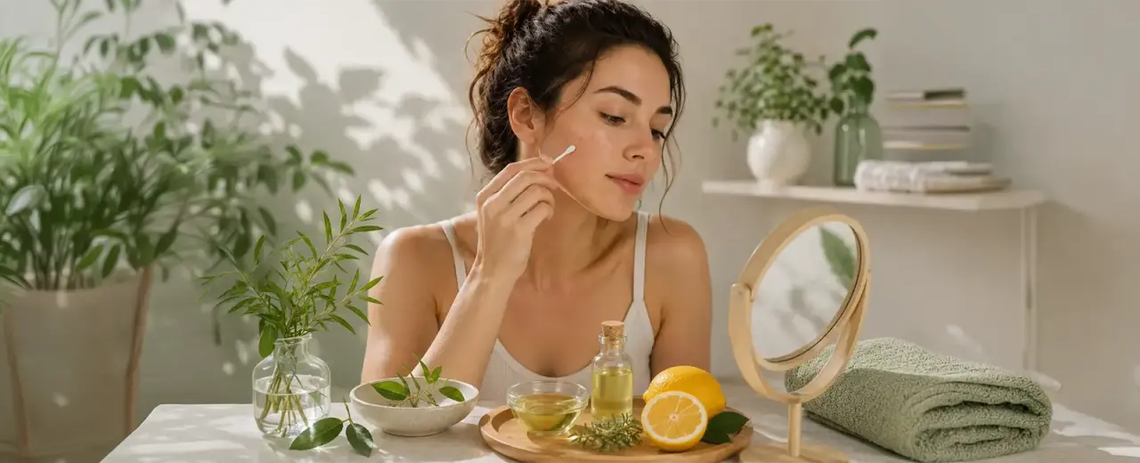 Sivilceli Ciltler İçin Bakım Seti: Çay Ağacı ve Limon Yağı Kullanımı