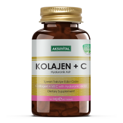 Aksuvital Kolajen + C Vitamini & Hyaluronik Asit 60 Tablet