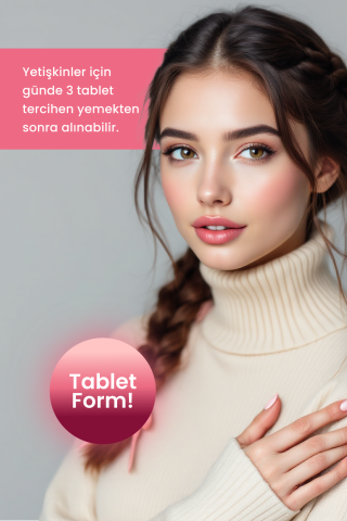 Aksuvital Kolajen + C Vitamini & Hyaluronik Asit 60 Tablet
