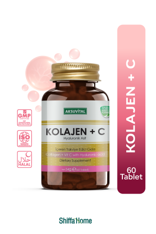 Aksuvital Kolajen + C Vitamini & Hyaluronik Asit 60 Tablet