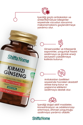 Kırmızı Ginseng 60 Kapsül