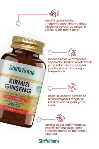 Shiffa Home Kırmızı Ginseng 60 Kapsül