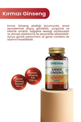 Shiffa Home Kırmızı Ginseng 60 Kapsül