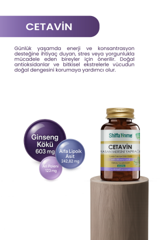 Cetavin Yaban Mersini Yaprağı - 60 Kapsül