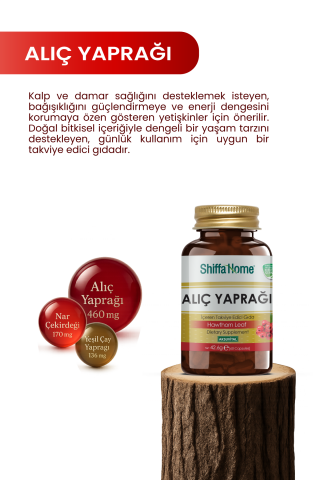 Shiffa Home Alıç Yaprağı 60 Kapsül