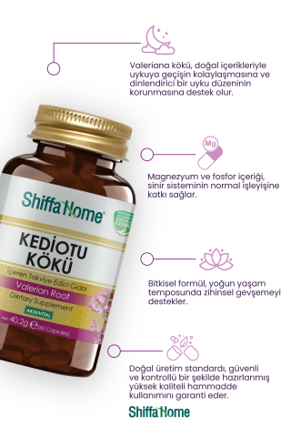 Shiffa Home Kediotu Kökü 60 Kapsül