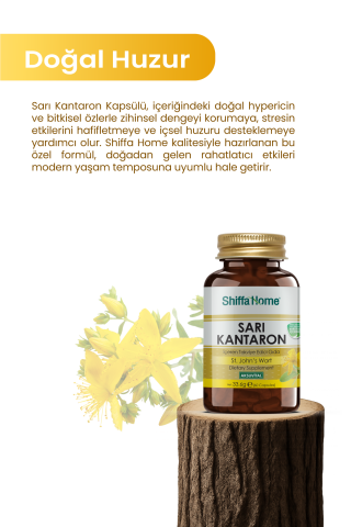 Shiffa Home Sarı Kantaron 60 Kapsül