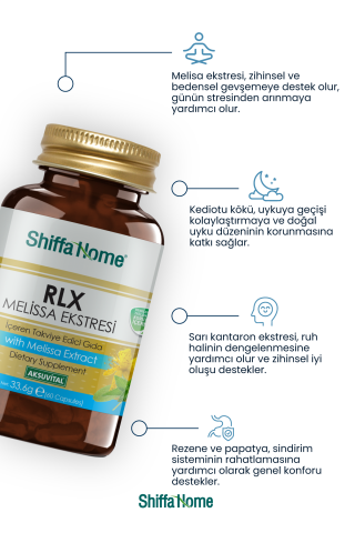 Shiffa Home Rlx Melisa Ekstresi 60 Kapsül