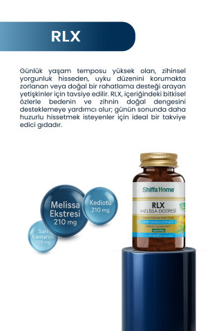 Shiffa Home Rlx Melisa Ekstresi 60 Kapsül
