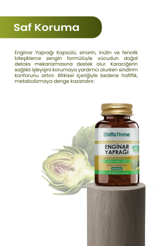 Shiffa Home Enginar Yaprağı 60 Kapsül
