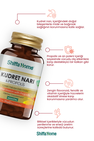 Shiffa Home Kudret Narı Propolisli 60 Kapsül