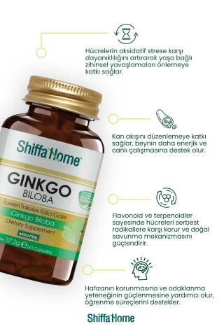 Shiffa Home Ginkgo Biloba 60 Kapsül