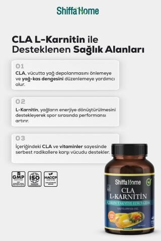Shiffa Home Aspir Yağı CLA L-Karnitin 100 Softjel