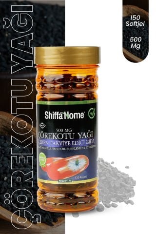 Shiffa Home Çörekotu Yağı 500mg 150 Softjel