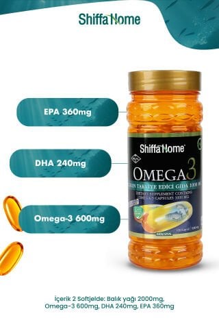 Shiffa Home Omega 3 1000 mg 100 Softjel