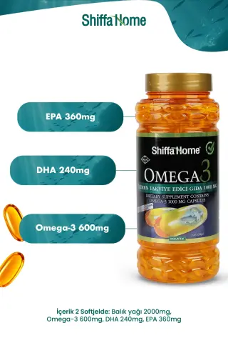 Shiffa Home Omega 3 1000mg 200 Softjel