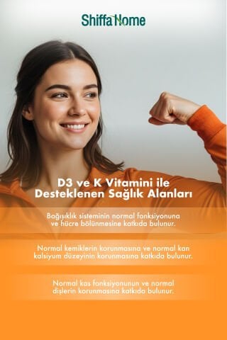 D3 ve K2 Vitamini 1340 mg Softjel