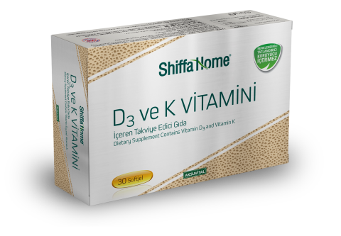 D3 ve K2 Vitamini 1300 mg Softjel