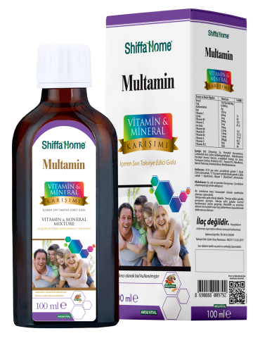 Shiffa Home Multamin Vitamin Mineral Karışımı Multivitamin 100ml