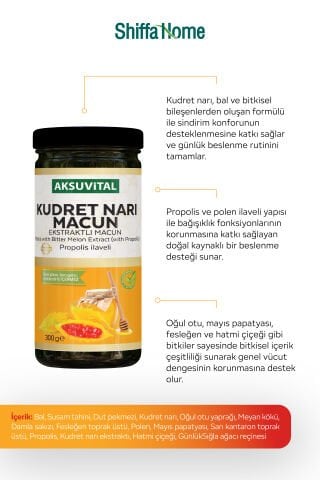 Kudret Narı Ekstraktlı Macun  Propolis İlaveli 300 gr