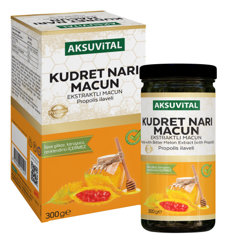 Aksuvital Kudret Narı Ekstraktlı Macun Propolis İlaveli 300g