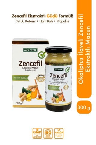Aksuvital Okaliptus İlaveli Zencefil Ekstraktlı Macun 300g