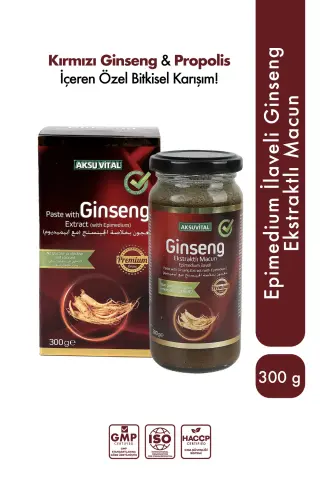 Aksuvital Epimedium İlaveli Ginseng Ekstraktlı Macun 300g