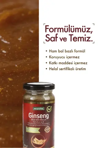 Aksuvital Epimedium İlaveli Ginseng Ekstraktlı Macun 300g