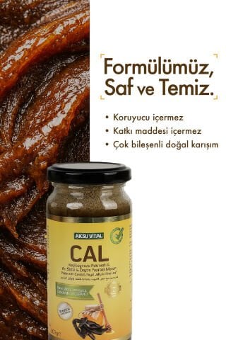 Aksuvital Kreatinli CAL Keçiboynuzu Pekmezli Arı Sütlü Zeytin Yapraklı Macun 300g
