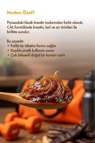 Aksuvital Kreatinli CAL Keçiboynuzu Pekmezli Arı Sütlü Zeytin Yapraklı Macun 300g