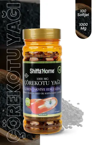 Shiffa Home Çörekotu Yağı 1000mg 100 Softjel