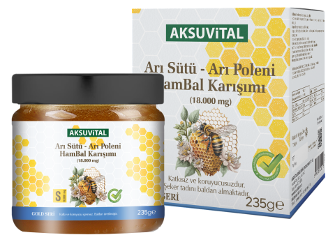 Arı Sütü Bal Polen (S) 18.000 Mg - Yetişkin
