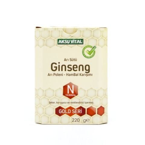 Aksuvital Ginsengli Arı Sütü Bal Polen (N) 13.000mg