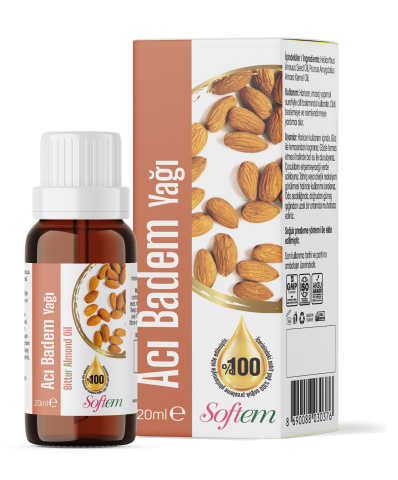 Softem Acı Badem Yağı 20 ml