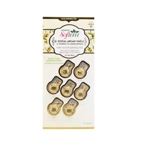 Softem Argan Yağı + E Vitaminli Cilt Bakım Kapsülü