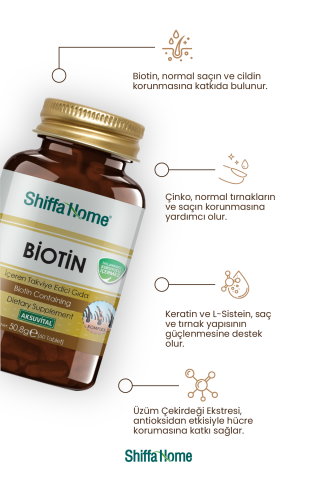 Shiffa Home Biotin 60 Tablet - 847 mg