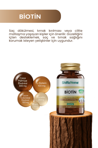 Shiffa Home Biotin 60 Tablet - 847 mg