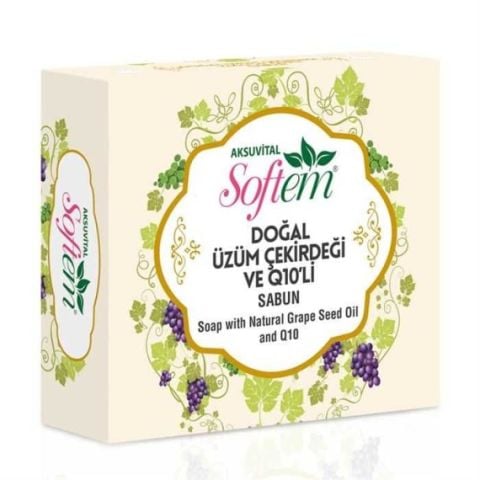 Softem Üzüm Çekirdeği Yağı Q10 Sabun 130g