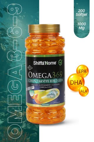 Shiffa Home Omega 3-6-9 1000mg 200 Softjel