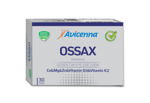 Avicenna Ossax Vitamin K 30 Tablet - Kalsiyum, Magnezyum & D3