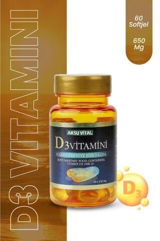 Aksuvital Vitamin D3 60 Softjel