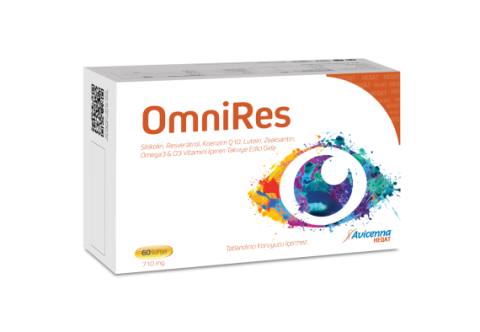 Avicenna OmniRes Sitikolin, Resveratrol, Koenzim Q10, Lutein, Zeaksantin, Omega 3 & D3 Vitamini İçeren TEG