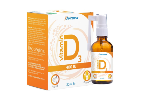 Avicenna Vitamin D3 400 IU Sprey Damla 20 ml
