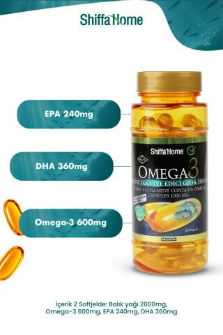 Shiffa Home Omega 3 1000mg 60 Softjel