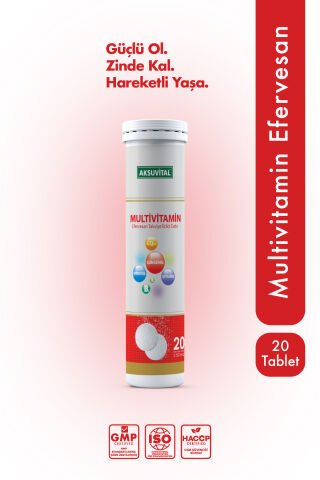Aksuvital Multivitamin Efervesan 20 Tablet