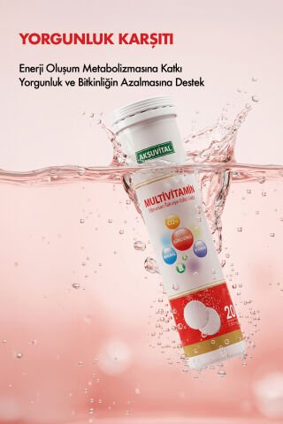 Aksuvital Multivitamin Efervesan 20 Tablet