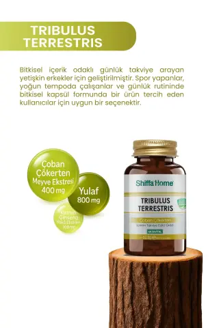 Shiffa Home Tribulus Terrestris Çoban Çökerten 60 Kapsül