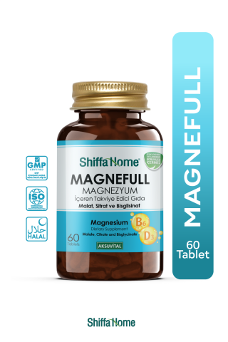 Shiffa Home MAGNEFULL Magnezyum Sitrat Bisglisinat Malat 60 Tablet